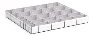 27 Compartment Box Kit 100+mm High x 800W x750D drawer Bott Drawer Cabinets 800 x 750 43020772 